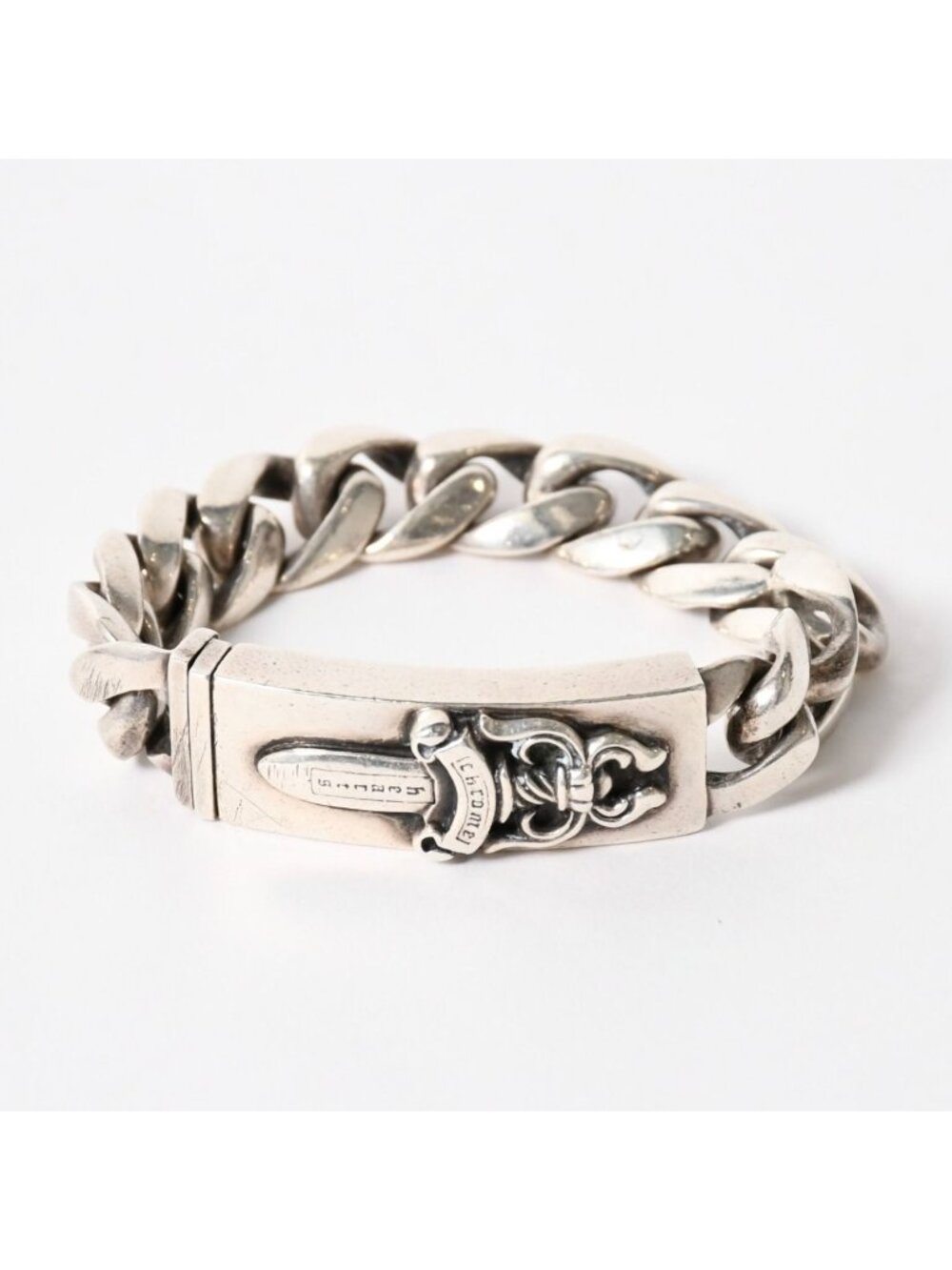 Chrome Hearts ID Bracelet Dagger 925 Sterling Silver